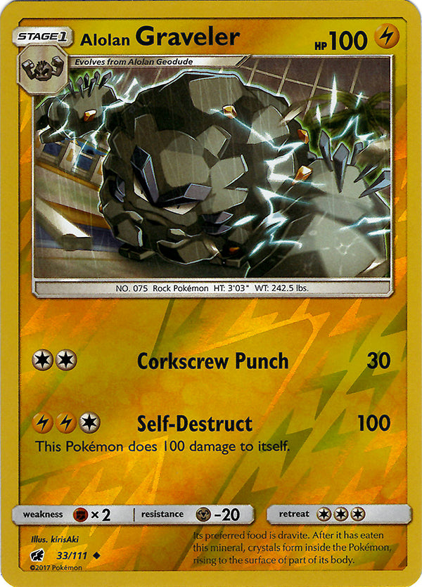 Alolan Graveler (Reverse Holo)