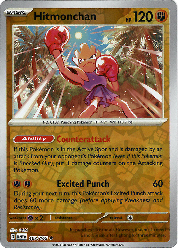 Hitmonchan (Reverse Holo)