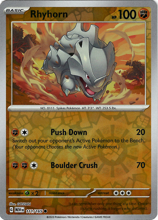 Rhyhorn (Reverse Holo)