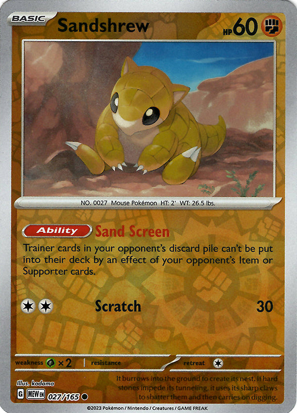 Sandshrew (Reverse Holo)