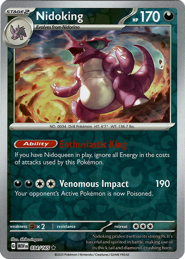 Nidoking (Reverse Holo)