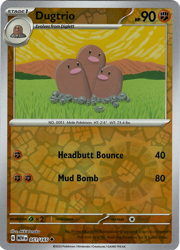 Dugtrio (Reverse Holo)