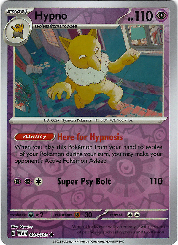 Hypno (Reverse Holo)