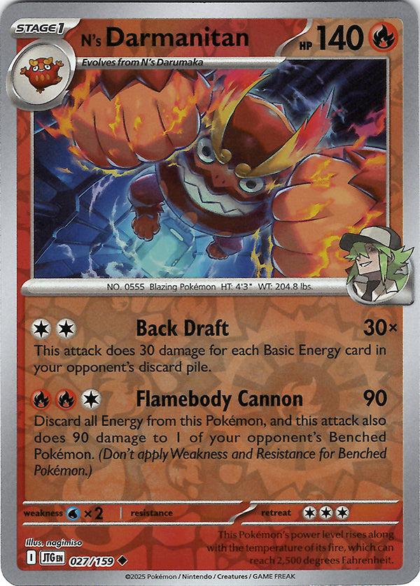 N's Darmanitan (Reverse Holo)