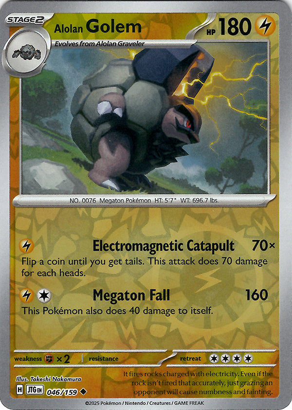 Alolan Golem (Reverse Holo)