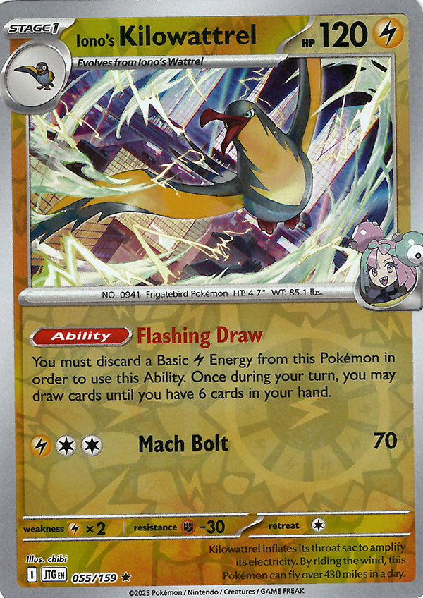 Iono's Kilowattrel (Reverse Holo)