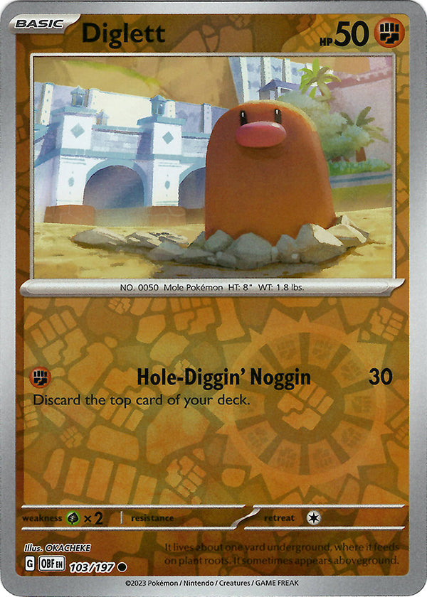 Diglett  (Reverse Holo)