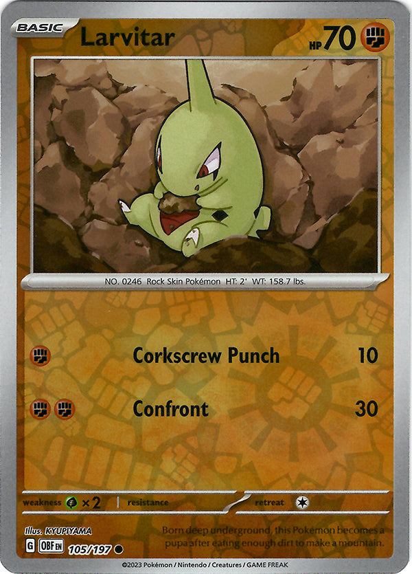 Larvitar  (Reverse Holo)