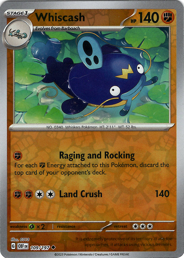 Whiscash  (Reverse Holo)