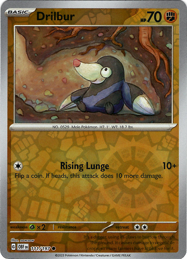 Drilbur  (Reverse Holo)