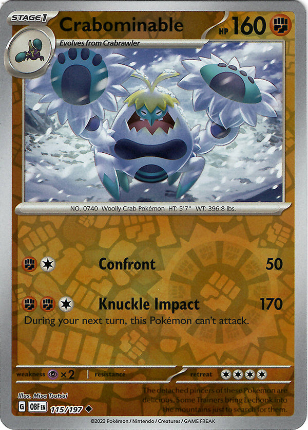 Crabominable  (Reverse Holo)