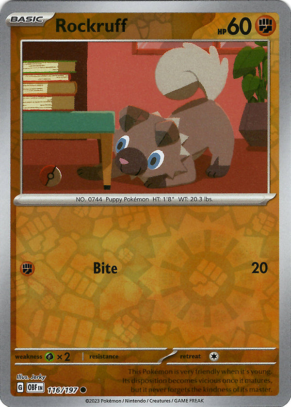Rockruff  (Reverse Holo)