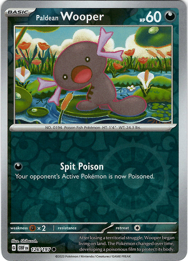 Paldean Wooper (126)  (Reverse Holo)