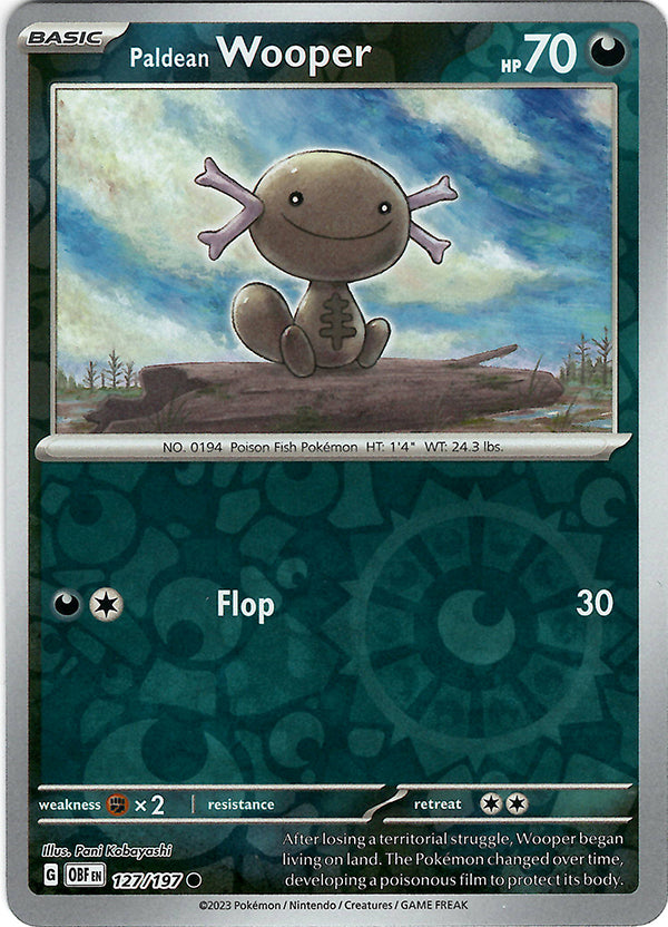 Paldean Wooper (127)  (Reverse Holo)