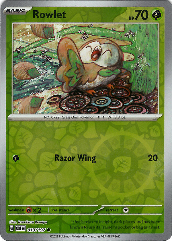 Rowlet  (Reverse Holo)