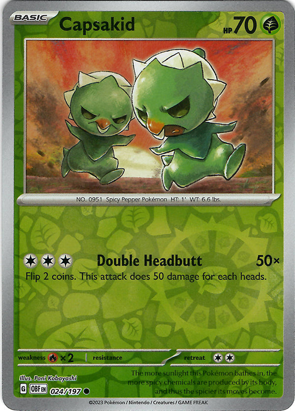 Capsakid (24)  (Reverse Holo)