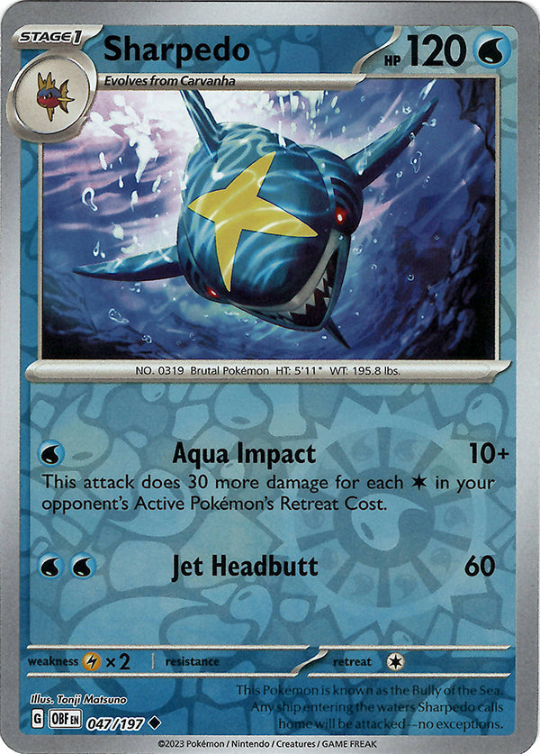 Sharpedo  (Reverse Holo)