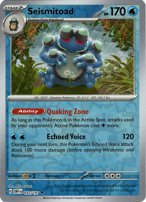 Seismitoad  (Reverse Holo)