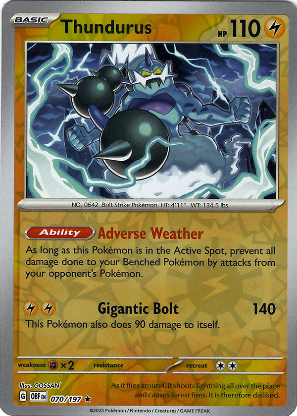 Thundurus  (Reverse Holo)