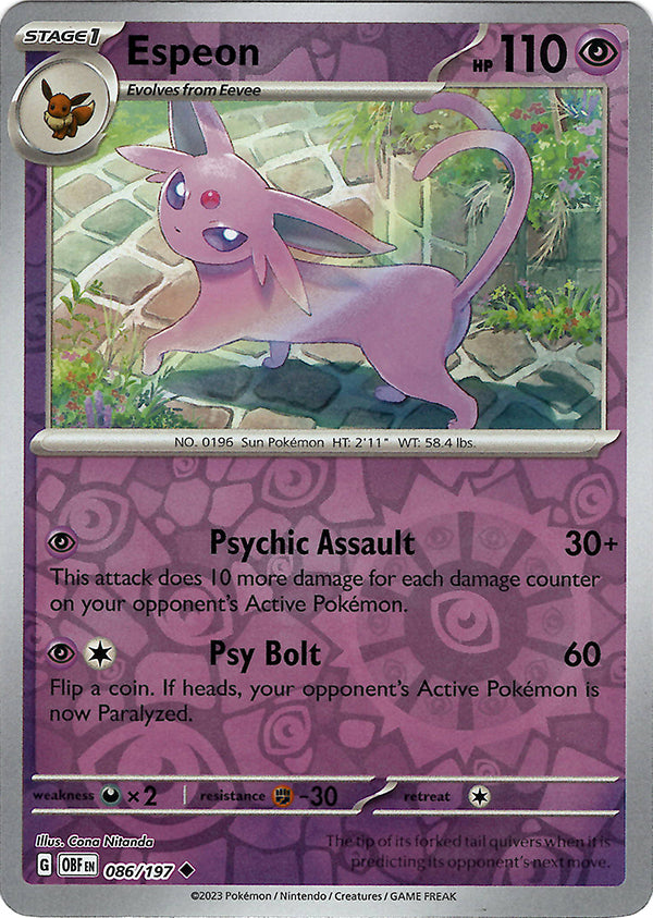 Espeon  (Reverse Holo)