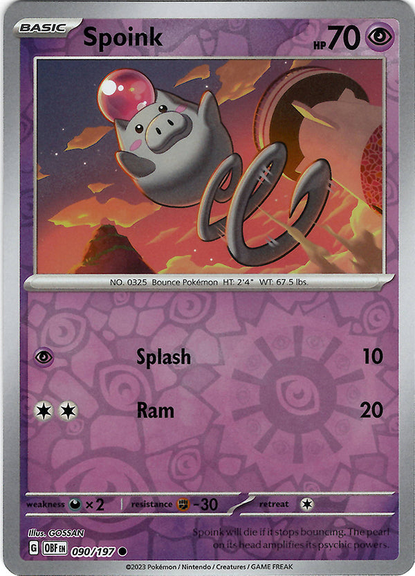 Spoink  (Reverse Holo)