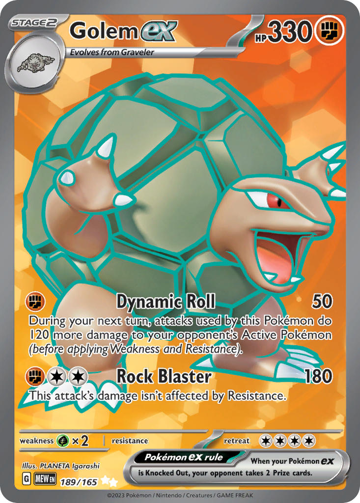 Golem ex (Full Art Ultra Rare)