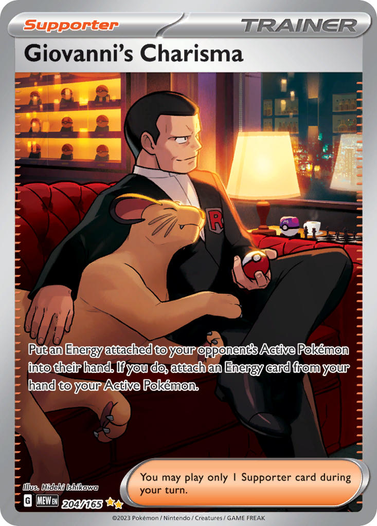 Giovanni's Charisma (Special Illustration Rare)