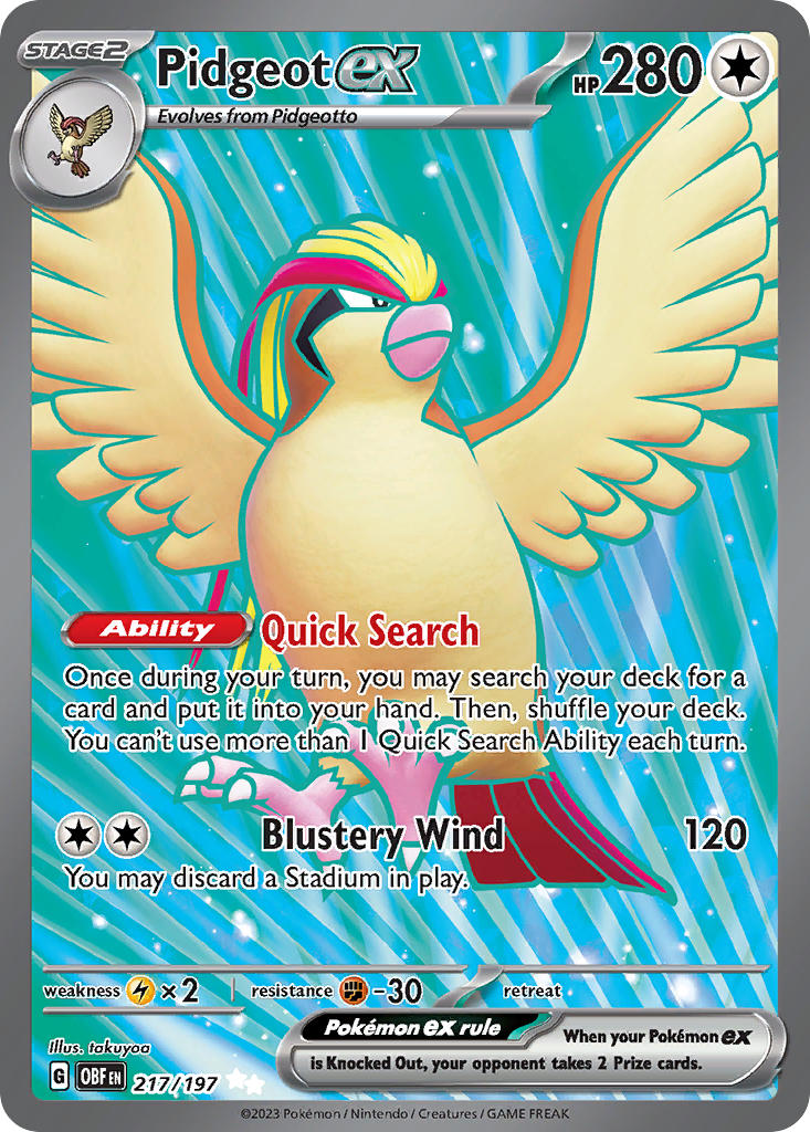 Pidgeot ex (Full Art Ultra Rare)