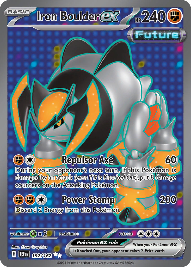 Iron Boulder ex  (Full Art Ultra Rare)