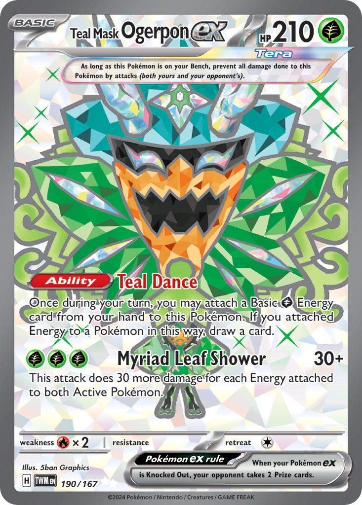 Teal Mask Ogerpon ex (Full Art Ultra Rare)