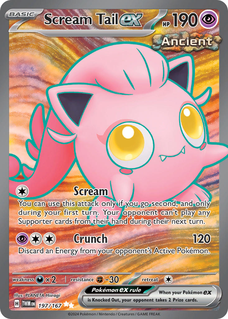 Scream Tail ex (Full Art Ultra Rare)
