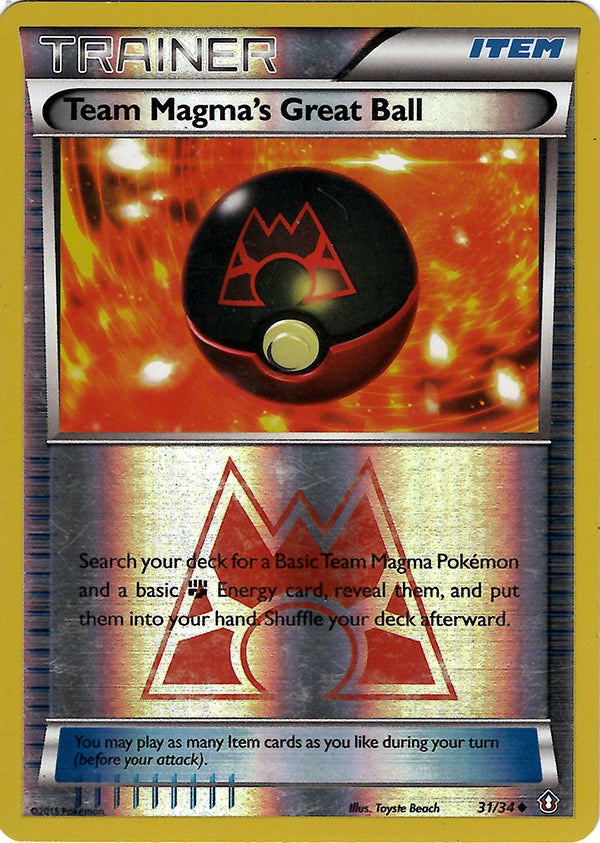 Team Magma's Great Ball (Reverse Holo)