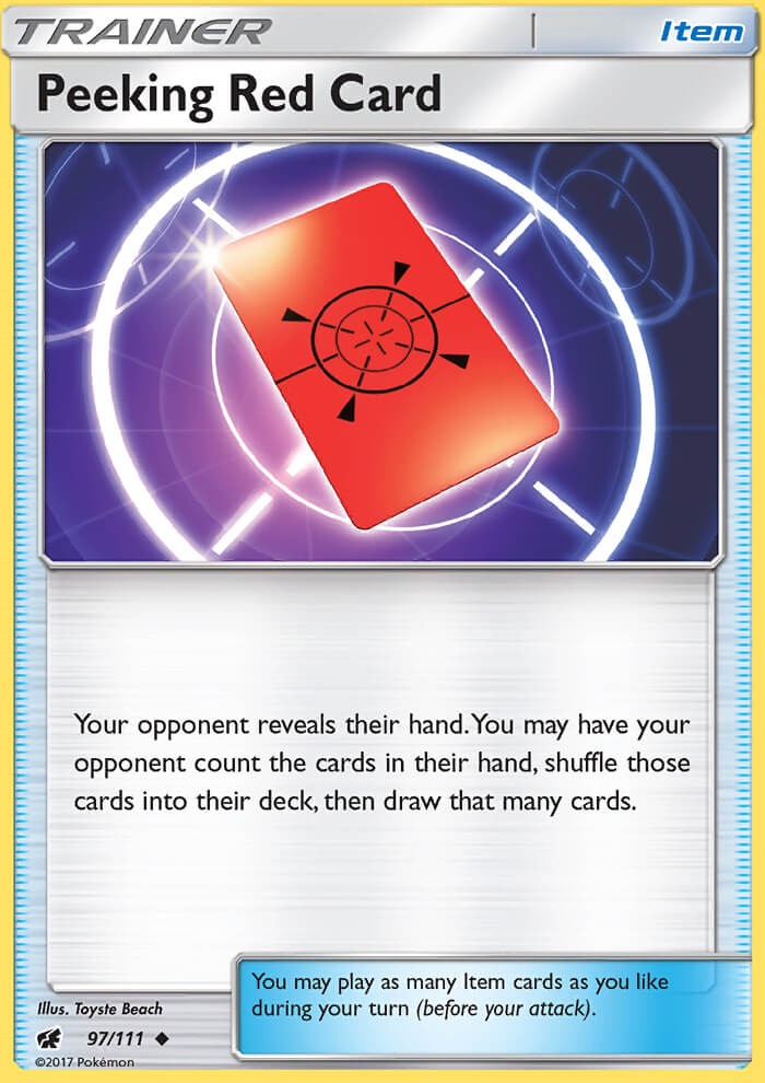Peeking Red Card