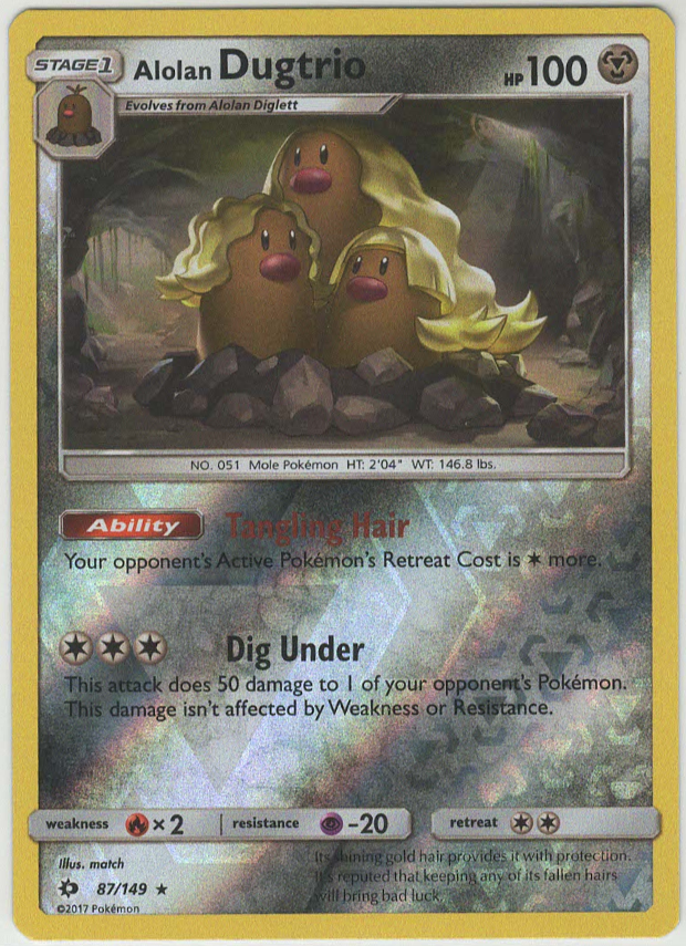 Alolan Dugtrio (Reverse Holo)