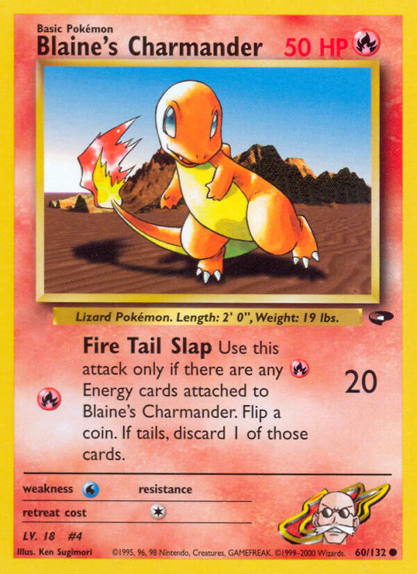 Pokemon TCG-WOTC Gym Challenge-Blaine's Charmander-PokeTrader Australia