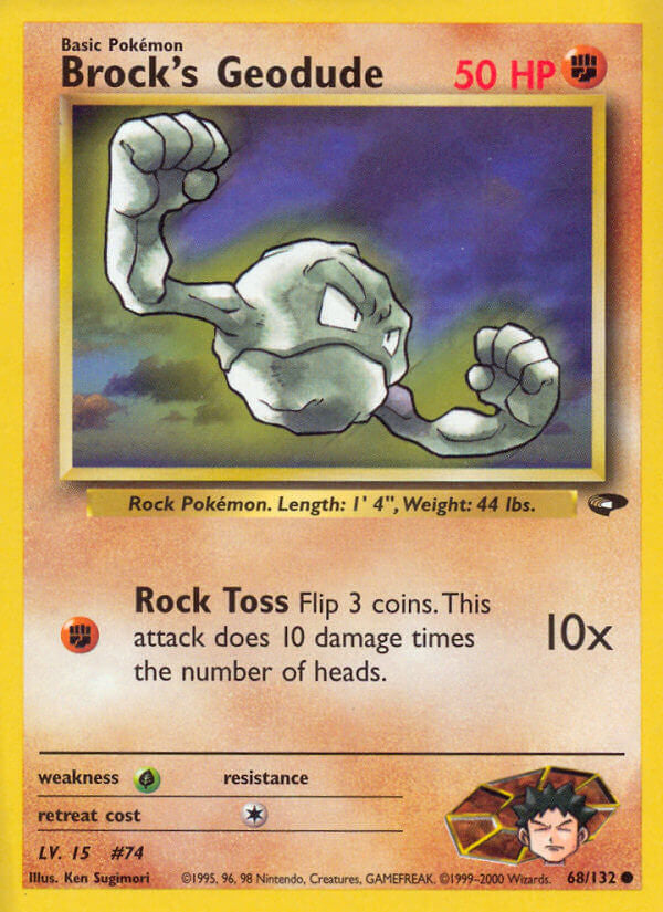 Pokemon TCG-WOTC Gym Challenge-Brock's Geodude-PokeTrader Australia
