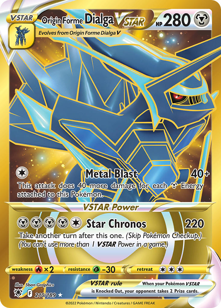 Origin Forme Dialga VSTAR (Gold Secret Rare)
