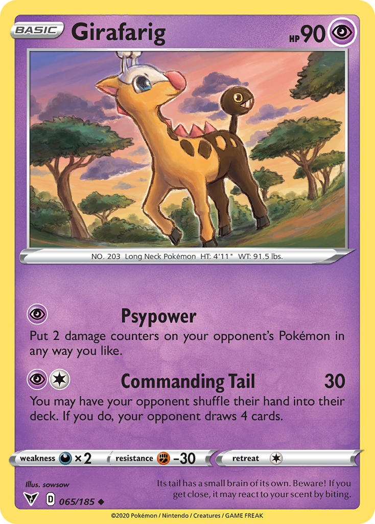 pokemon-tcg-sword-and-shield-vivid-voltage-Girafarig