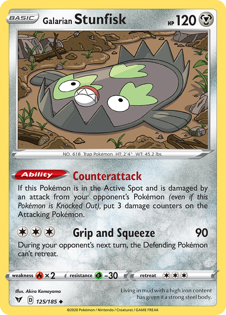 pokemon-tcg-sword-and-shield-vivid-voltage-Galarian Stunfisk