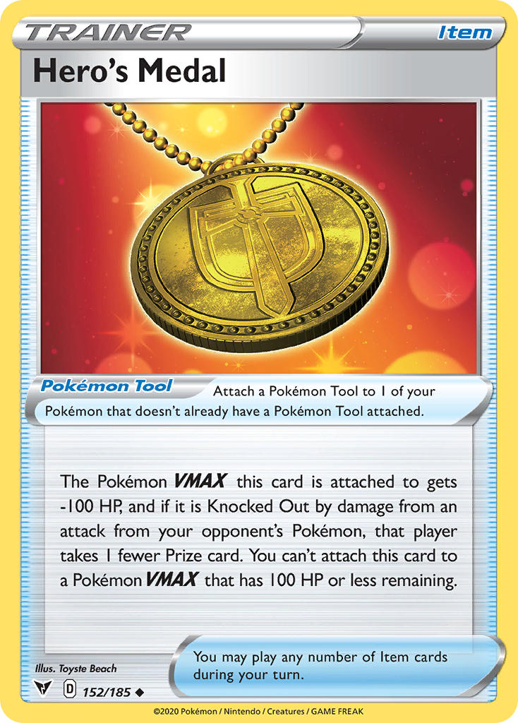 pokemon-tcg-sword-and-shield-vivid-voltage-Hero's Medal