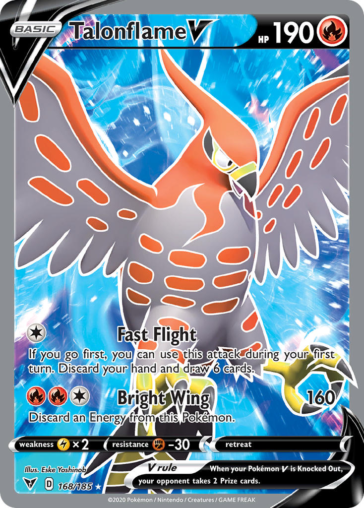 pokemon-tcg-sword-and-shield-vivid-voltage-Talonflame V (Full Art)