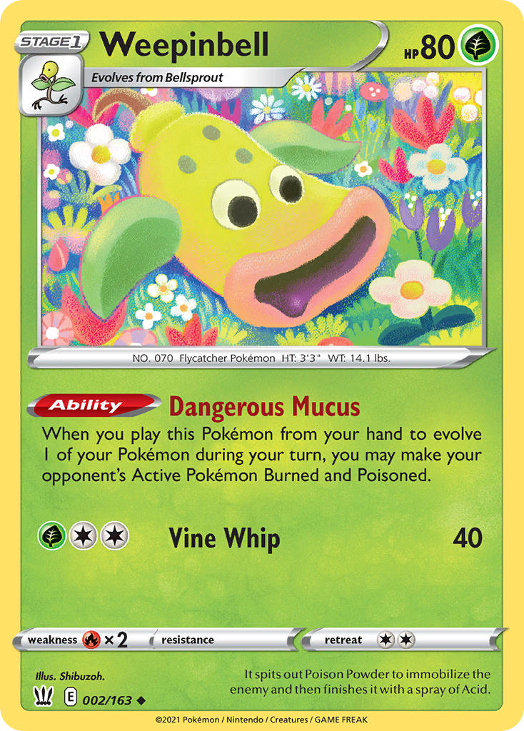 Pokemon TCG-Battle Styles-Weepinbell-PokeTrader Australia