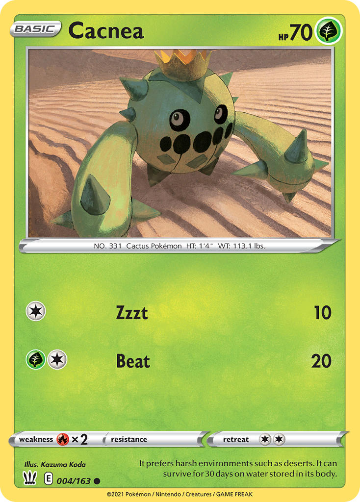 Pokemon TCG-Battle Styles-Cacnea-PokeTrader Australia