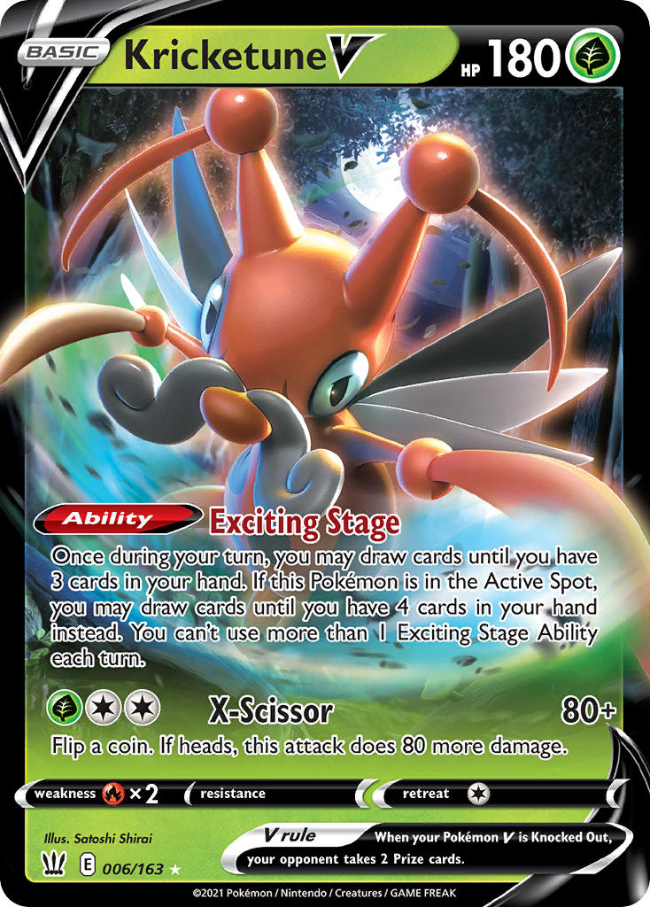 Pokemon TCG-Battle Styles-Kricketune V-PokeTrader Australia