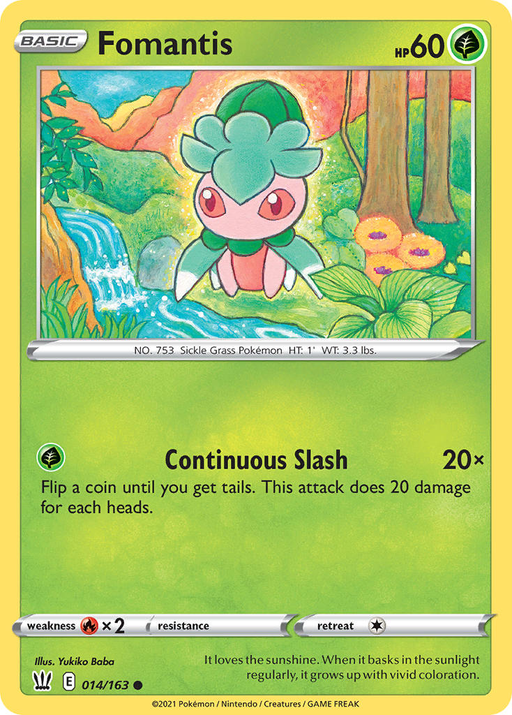 Pokemon TCG-Battle Styles-Fomantis-PokeTrader Australia