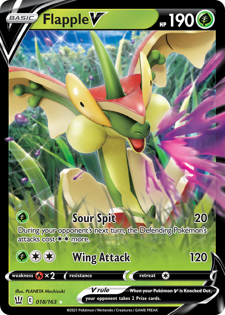 Pokemon TCG-Battle Styles-Flapple V-PokeTrader Australia