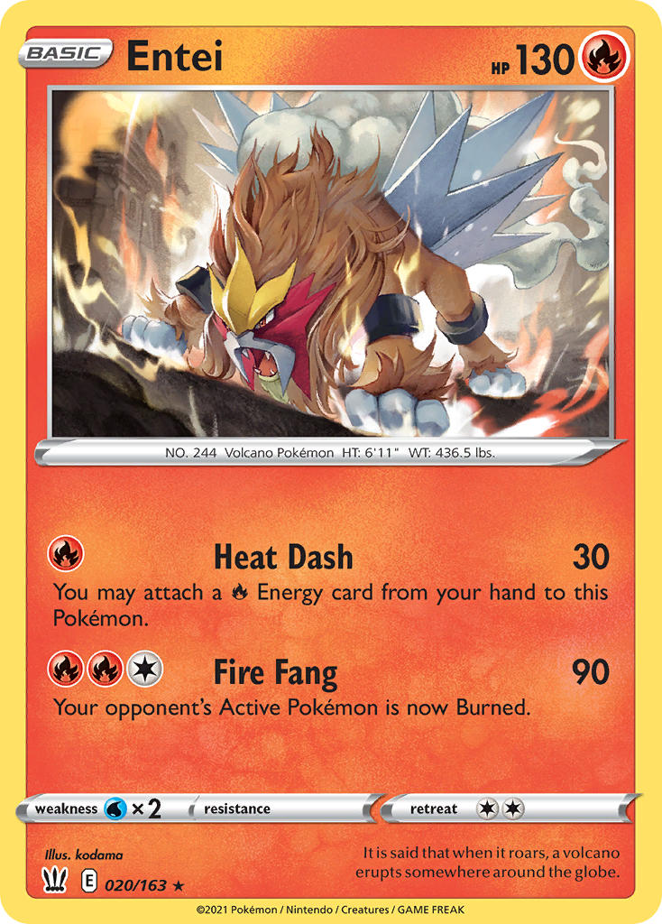 Pokemon TCG-Battle Styles-Entei-PokeTrader Australia