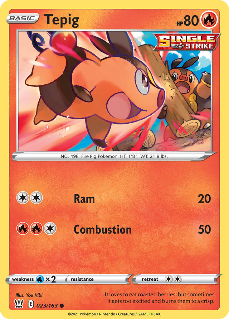 Pokemon TCG-Battle Styles-Tepig-PokeTrader Australia