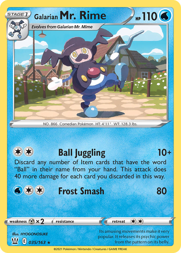 Pokemon TCG-Battle Styles-Galarian Mr. Rime-PokeTrader Australia