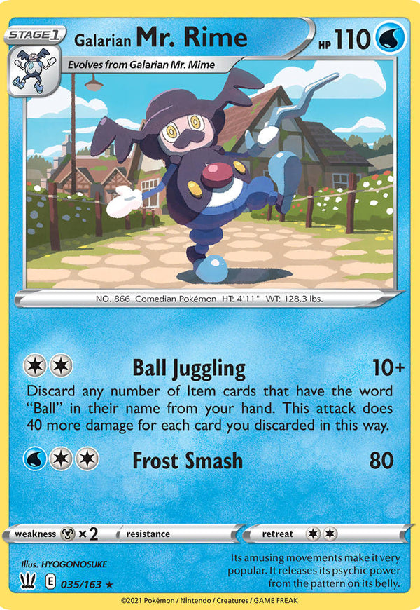 Pokemon TCG - Battle Styles - Galarian Mr. Rime